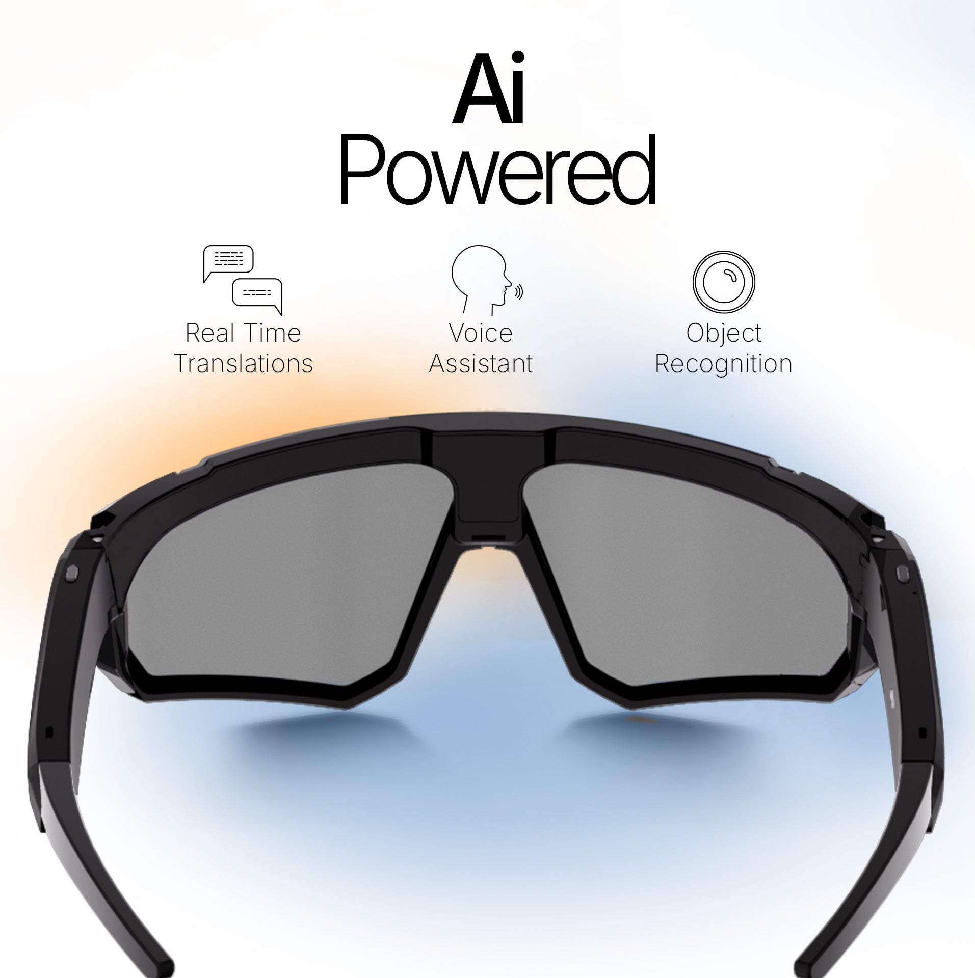 Sport AI Smart Glasses 32MP Camera, 4GB, Audio – Black SG-V06S