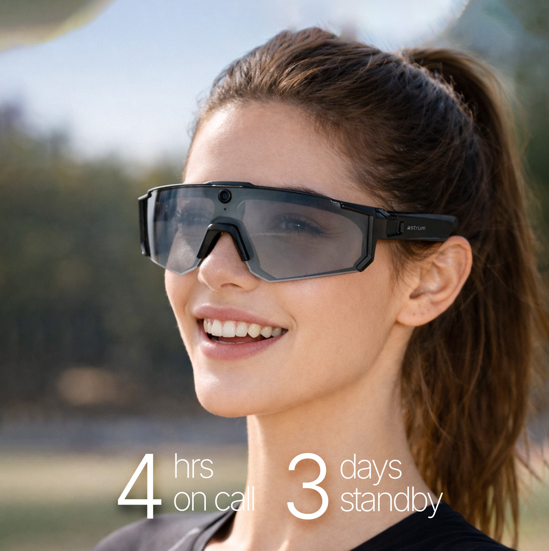 Sport AI Smart Glasses 32MP Camera, 4GB, Audio – Black SG-V06S